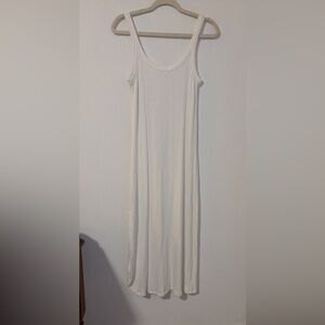 Vitamin A Ribbed White long sundress beach cover